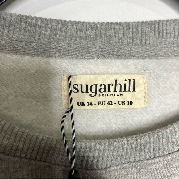 NWT Sugarhill Brighton Alanis tiger sweatshirt multicolor size 10 - Picture 3 of 7